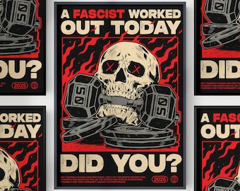 Anti-Fascist Fitness Print