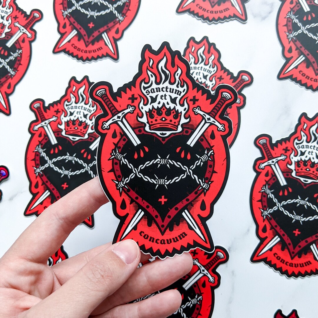Sacred Heart Sticker - Etsy