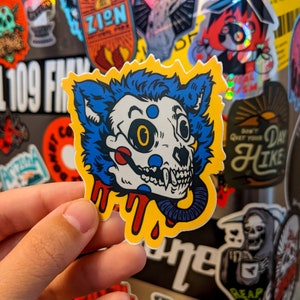 MouseKat Skull Sticker