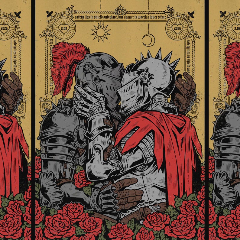 Knightly Love Print - Etsy