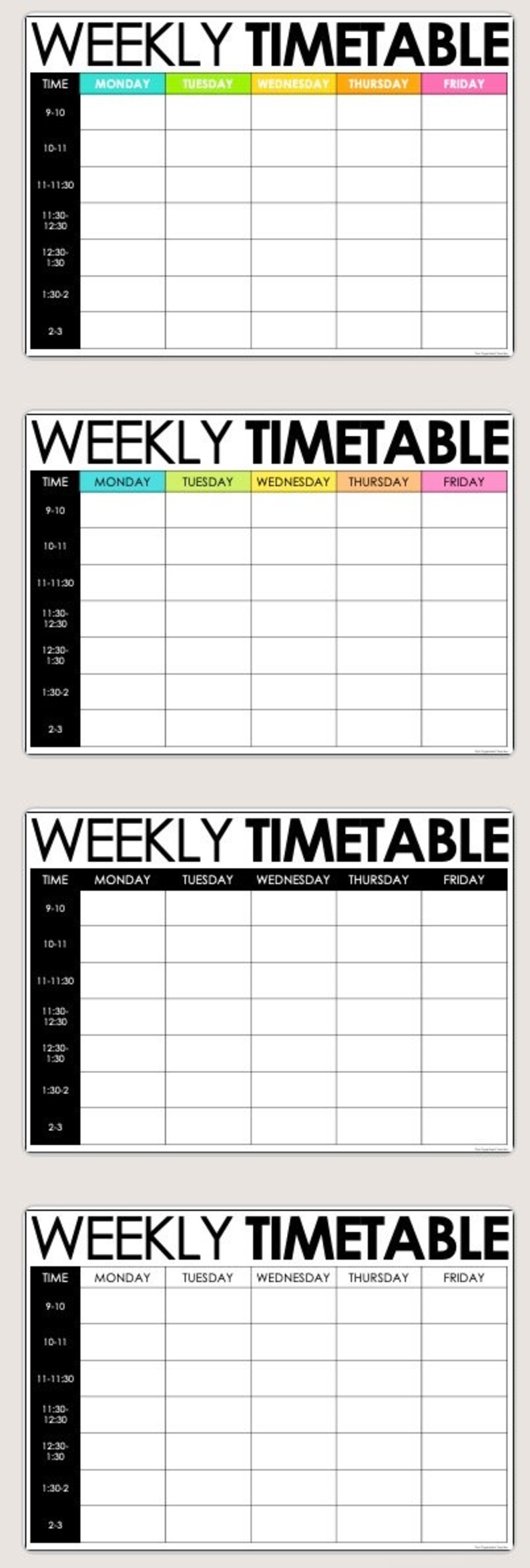 Teacher's Essential: Editable Timetables & Checklists for Classroom ...