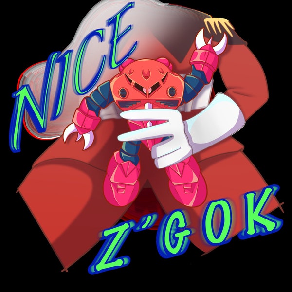 Nice “Z’GOK” sticker -holographic-