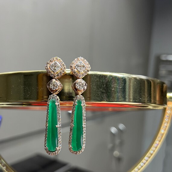 Elegant Diamond Danglers Dazzling Drop Earrings for Any Occasion Etsy UK