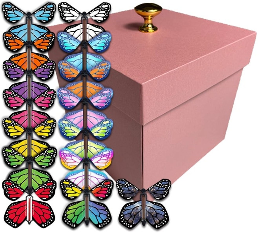 Magic Explosion Butterfly Gift Box Flying Butterfly Gift Boxes DIY  Assembled Handmade Snack Box Fairy Toys For Wedding Birthday - AliExpress