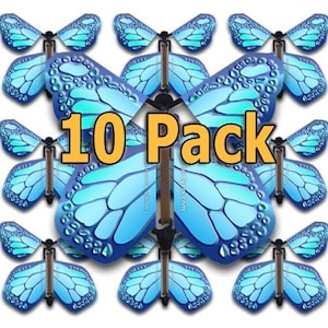 Cobalt Blue Monarch Flying Butterfly (10 Pack)