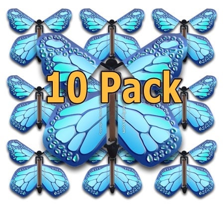 Cobalt Blue Monarch Flying Butterfly (10 Pack)