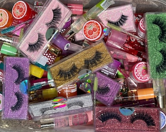 Die beste Kugel, Mink Lashes, Lipgloss-Sortiment, Bundle-Deal, Lipgloss-Bundle, Wimpern-Bundle. Bösewicht Bundle!