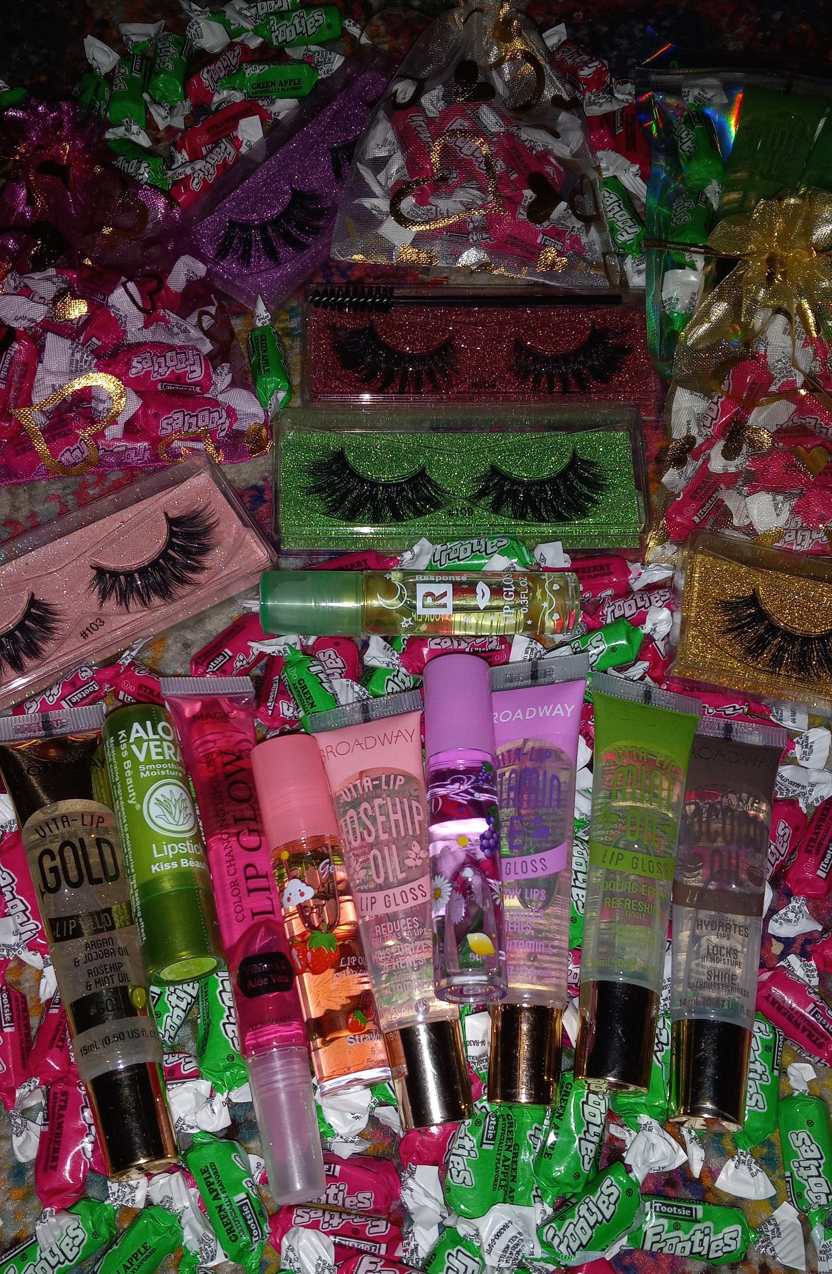 Lip Gloss POPPIN, Lash Bundle, Lip Oils, Birthday Gift Idea, Glossy