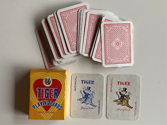 MINI PLAYING CARDS by Tiger Set of 2 Packs Vintage MINI PLAYING CARDS by Tiger Set of 2 Packs Vintage