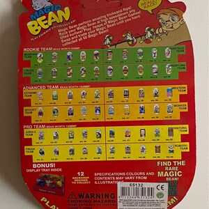 MAGIC BEAN 15 games to play 60 Magic beans to collect Vintage collectible 80s toy New old stock image 2