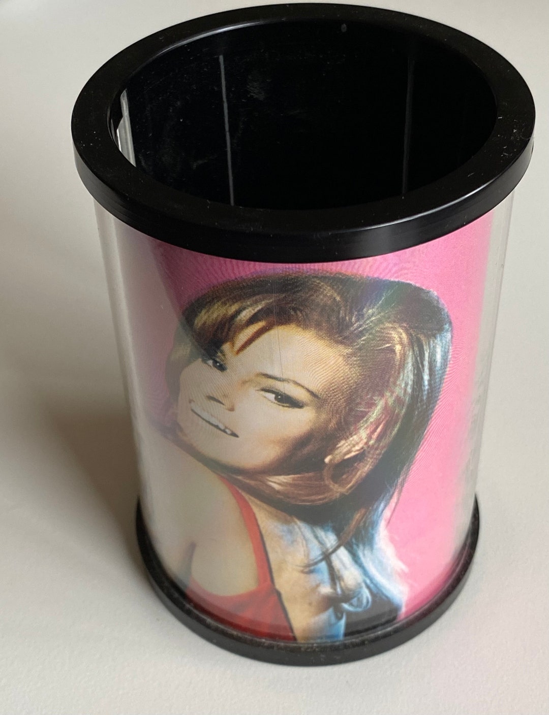 RAQUEL WELCH Pinup Pencil Holder Vintage 70s Collectible New Old Stock
