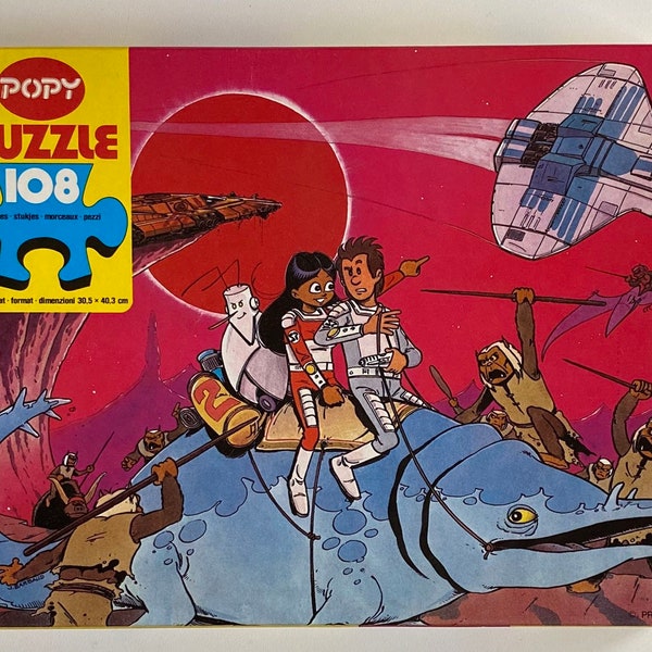 Il Etait une Fois ...l'Espace Vintage collectible toy Jigsaw Puzzle Er was eens ... de Ruimte NOS
