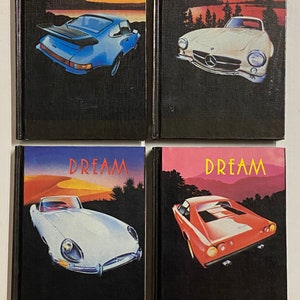 CARS RULE NOTIZBUCH 80er Jahre Porsche 911 Mercedes Jaguar Ferrari Exclusive Dream Cars Pocket Size Vintage Selten Neu alt Lagerbestand Retro