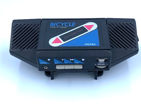 BICYCLE CASSETTE PLAYER Stereo Vintage 80s Collectible Toy