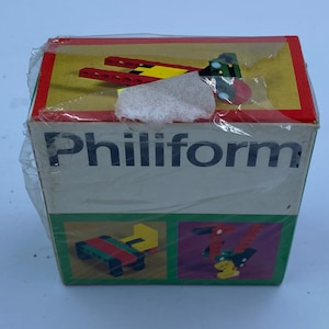 PHILIPHORM CONSTRUCTION Brinquedo colecionável vintage dos anos 70 selado Novo estoque antigo