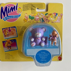 WEEPER and her teddy Tipper Mimi & the Goo Goos Mattel Vintage 90s collectible toy New old stock