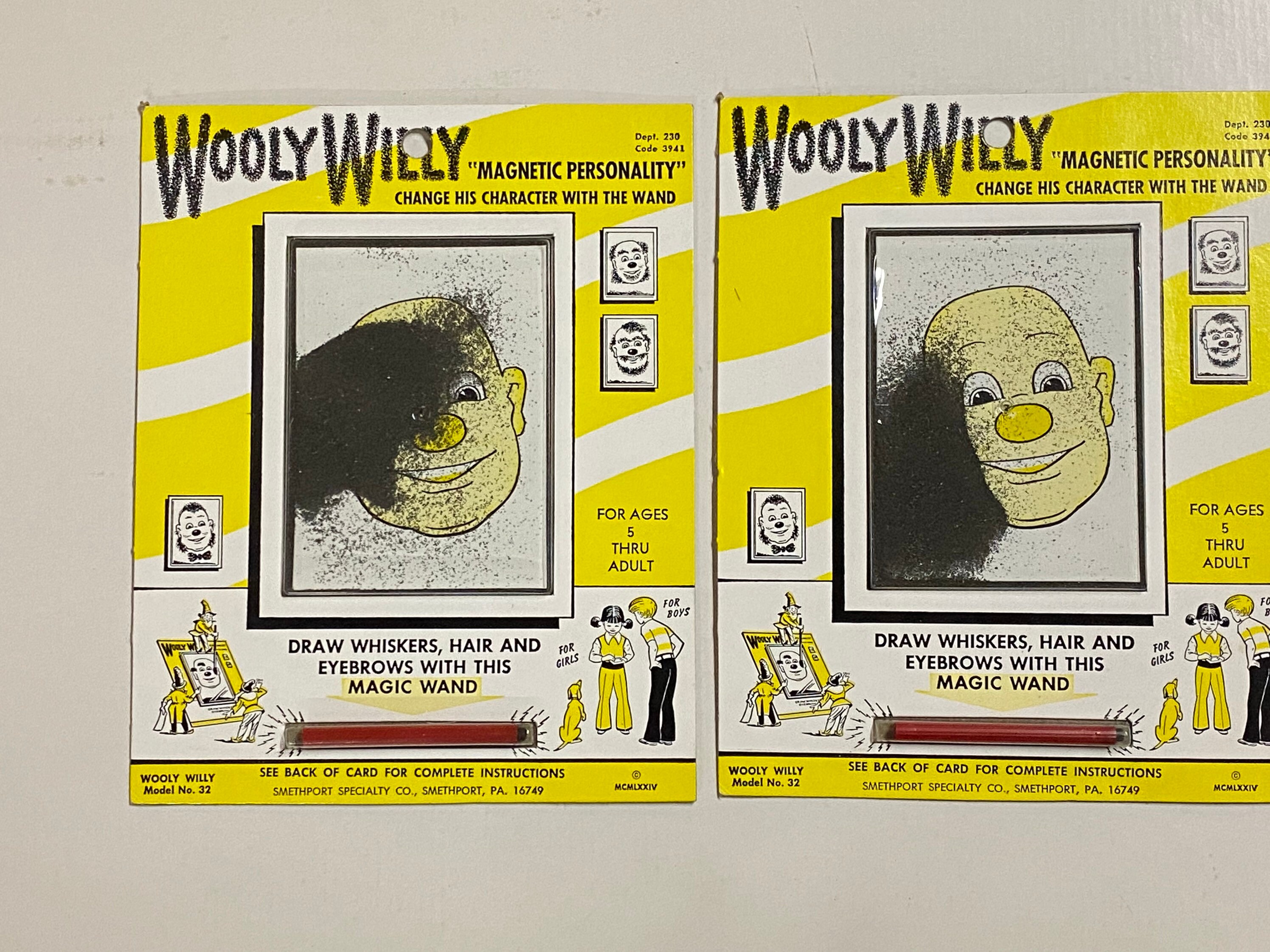 WOOLY WILLY Magnetic Personality Vintage 80s Collectible Toy NOS Etsy Canada