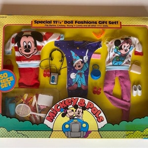MICKEY MOUSE 1986 Special 11 1/2 inch Puppenmode Geschenk Set Barbie Lindsey Young &#39;n Lovely dolls New old stock