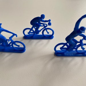 70's FIETSERS Set van 3 Tour de France Vuelta Giro Vintage verzamelspeelgoed Plastic Coureurs Cyclists NOS
