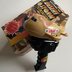 DESERT STORM Electronic toy Vintage 90s collectible toy WD-109 Mini air fighter set War of the Gulf Battery operated New old stock image 1