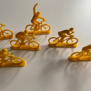 70's FIETSERS Set van 6 Tour de France Vuelta Giro Vintage verzamelspeelgoed Plastic Coureurs Cyclists NOS