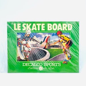 Années 1980 Stationary Rub-on Transfer Autocollants Decalco Sports Soccer Rallycross Karaté Horse Racing Skateboarding Sailing Scrapbook Nouveau vieux stock