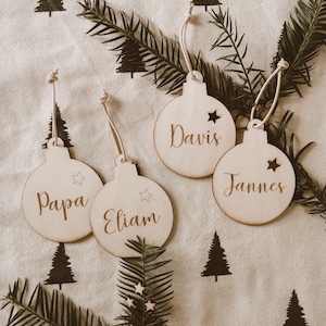 Gift Tags - Christmas Tree Decorations - Santa Claus Tags - Personalized Tags