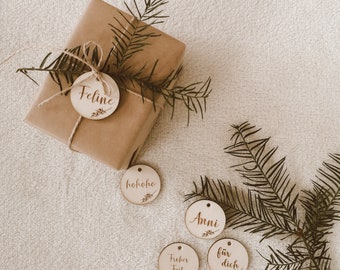 Personalized Gift Tags - Christmas Tags - Wooden Tags