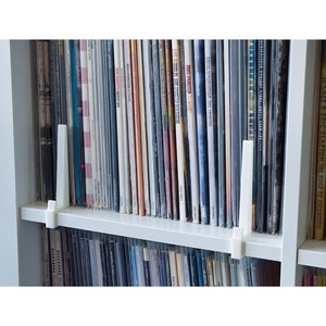 Soporte de clip Kallax para fundas de discos de vinilo / Muestre la funda de su álbum de vinilo o caja de CD en un estante Kallax de Ikea / Montaje sin tornillos