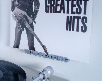 Now Playing wall mount, vinyl record display shelf (multiple color options / 17 cm WIDE)