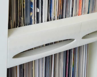 Kallax Backstops for Vinyl Storage | Back Bumper for Ikea Kallax to Keep Vinyl Record Album Sleeves Tidy and Organized | Screwless Mounting