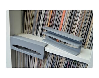 Kallax Backstops for Vinyl Storage | Back Bumper for Ikea Kallax to Keep Vinyl Record Album Sleeves Tidy and Organized | Screwless Mounting