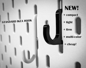 COMPACT HOOK for IKEA skadis pegboard storage system, ikea accessory