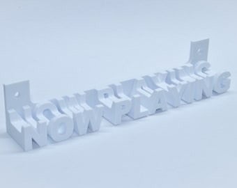 LARGE Now Playing Record Wall Mount Display / shelf holder (multiple color options / 17 cm WIDE)