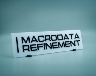 Severance Macrodata Refinement Sign | MDR Department Names Original Sign | Customizable Fan Made Art Office Decor | High Quality Finish