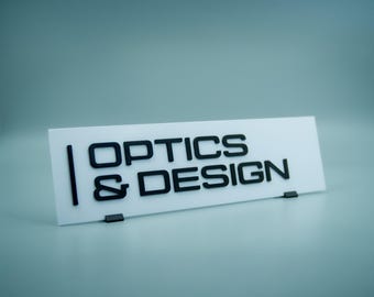 Severance Optics & Design Sign | O and D Department Names Original Sign | Customizable Fan Made Art Office Decor | High Quality Finish