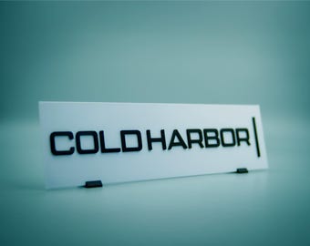 Severance Cold Harbor Sign | Cold Harbor Gemma Department Names Original Sign | Customizable Fan Made Art Office Decor | High Quality Finish