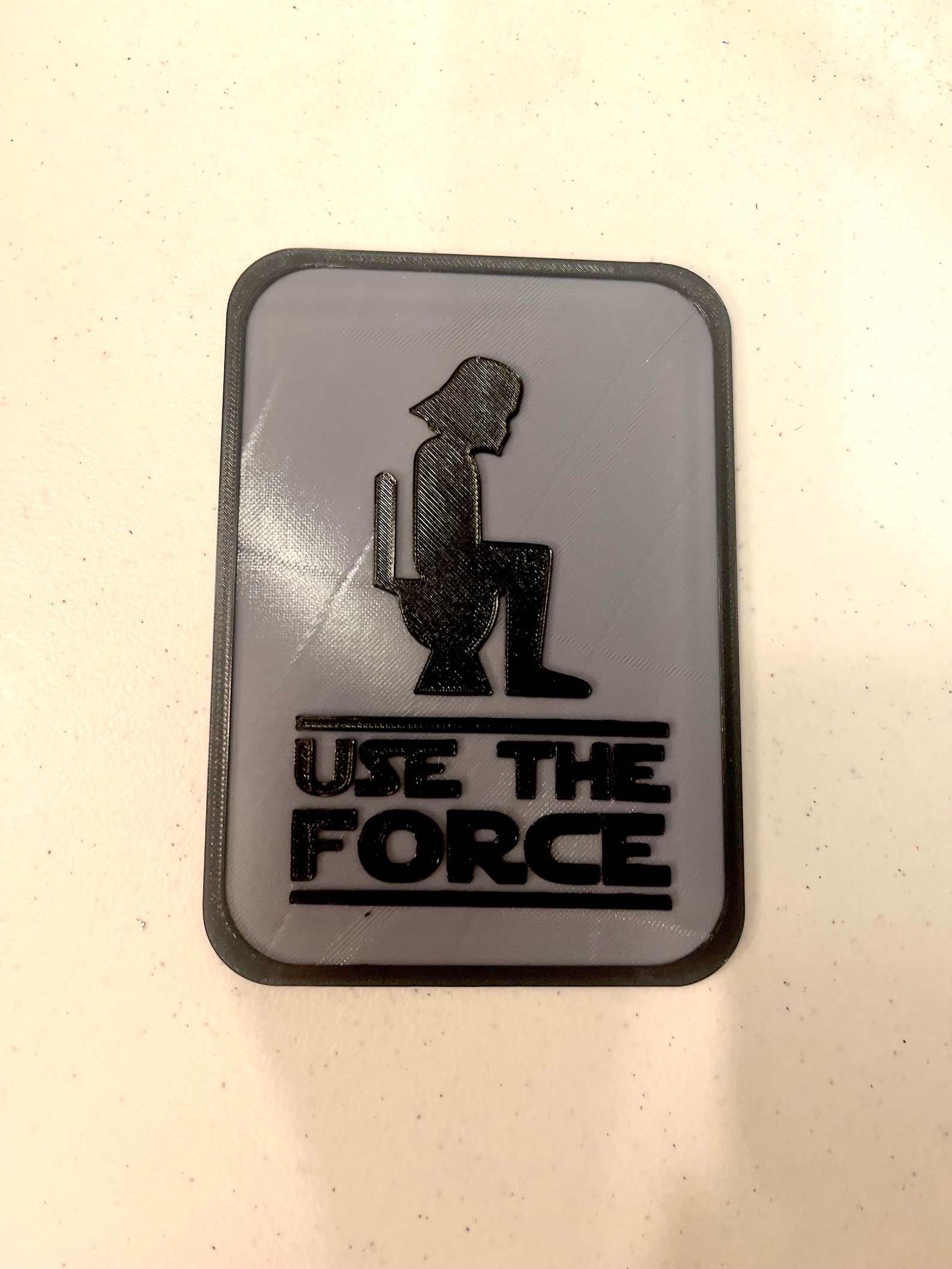 Darth Vader Use the Force Bathroom Sign Etsy