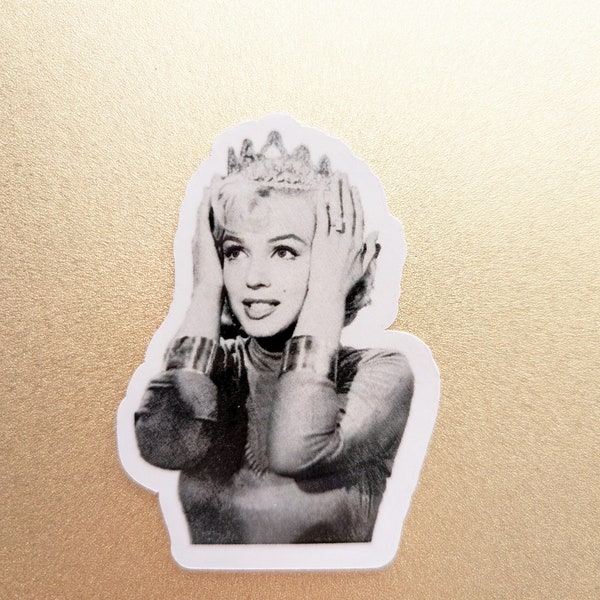 Autocollant étanche Marilyn Monroe | Autocollant pour ordinateur portable | Autocollant de bouteille d'eau | Journal Autocollant