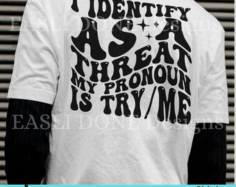 Groovy Sarcastic Pronoun Shirt Design SVG PNG (Digital Download)