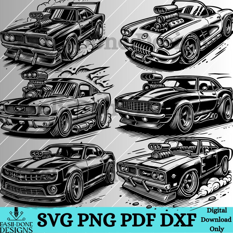 Hotrod Laser Svg - Etsy