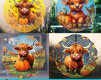 Baby Highland Cow Fall Halloween Png Sublimation Digital Design ...