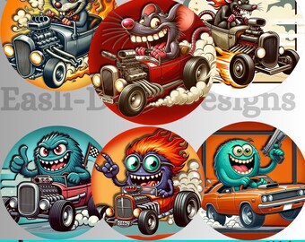 Car coaster png bundle, Funny Muscle car png, Hot Rod Coaster Sublimation Bundle, hot rod transparent png (PNG JPG File)