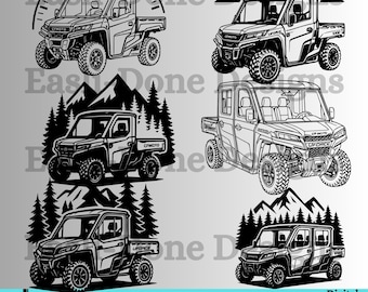UTV Side by Side SVG Bundle: CFMOTO Off-Road Clipart (digitaler Download)