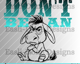 Sarcastic Donkey SVG, Funny Sarcasm Clipart (Digital Download)