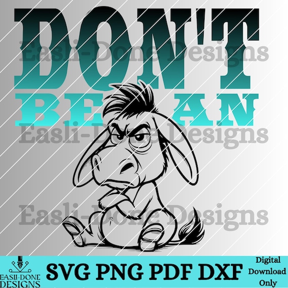 Sarcastic Donkey SVG, Funny Sarcasm Clipart (Digital Download)