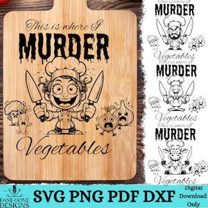 Sarcastic Cutting Board SVG Bundle: Funny Kitchen Art (Digital Download)