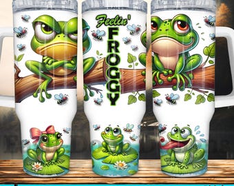 Vaso de rana de 40 oz PNG Envoltura de vaso de 40 oz PNG JPG Sublimación y diseño DTF Sarcástico PNG Envoltura de vaso PNG Rana divertida Clipart de rana jpg Diseño PNG