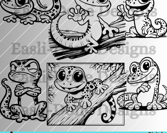 Peeking Cute Bearded Dragon Svg Png Dxf Eps Vector Graphic Cut File ...