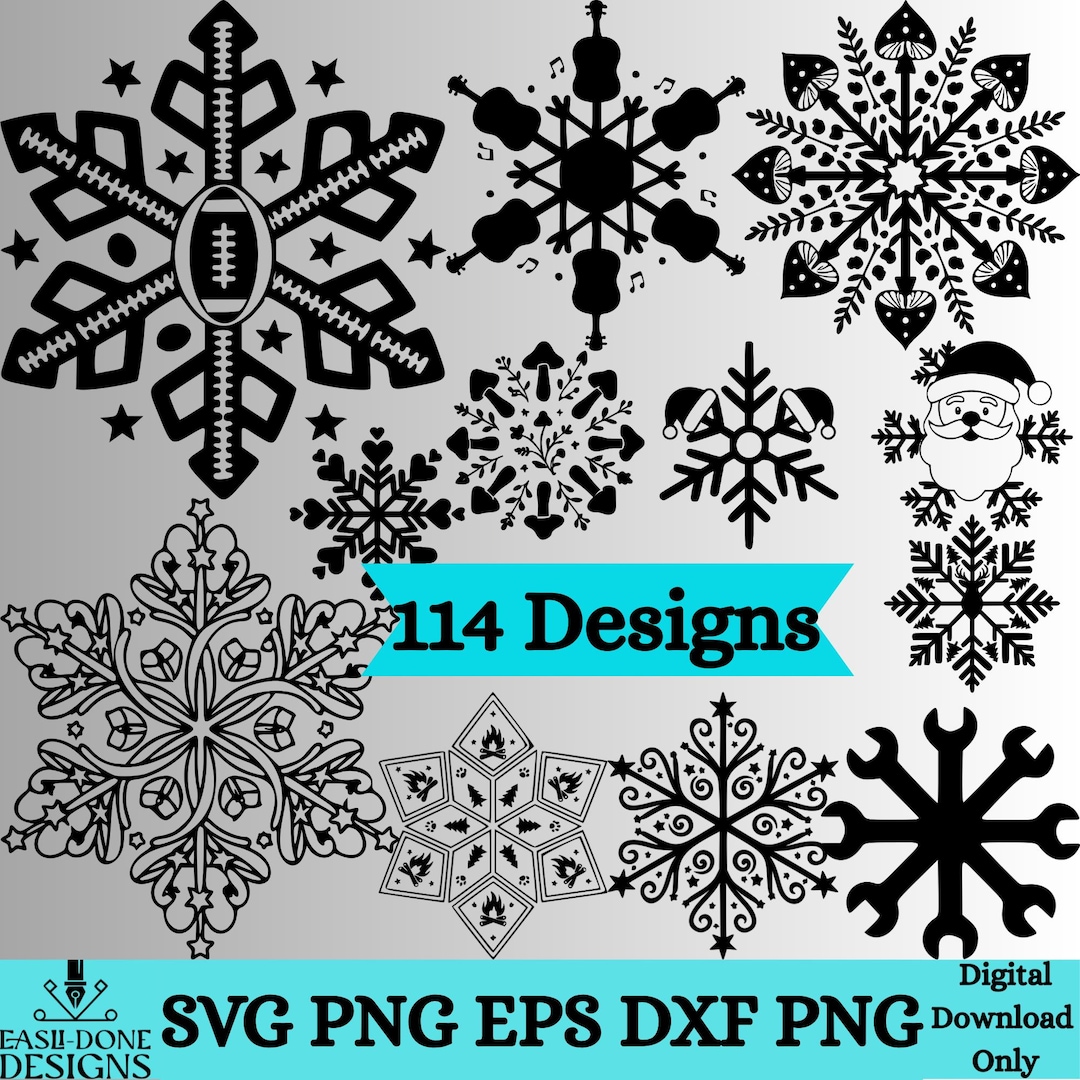 Snowflake Svg Router 114 Snowflake SVG Bundle, Snowflake Svg, Winter Svg, Christmas Svg ...